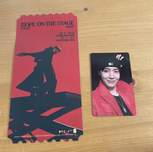 [Pre-owned] BTS J-HOPE TOUR HOPE ON THE STAGE in JAPAN CARD + VIP ARMY ZONE Ticket